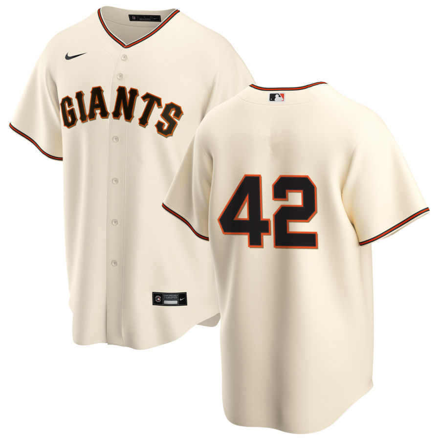 Nike Men #42 Jackie Robinson San Francisco Giants Baseball Jerseys Sale-Cream